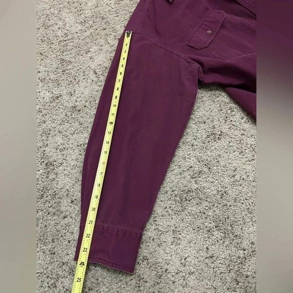 CABELA’S Men’s Button Up Shirt Long Sleeve Red Maroon Casual 100% Cotton 2XL - Picture 7 of 7